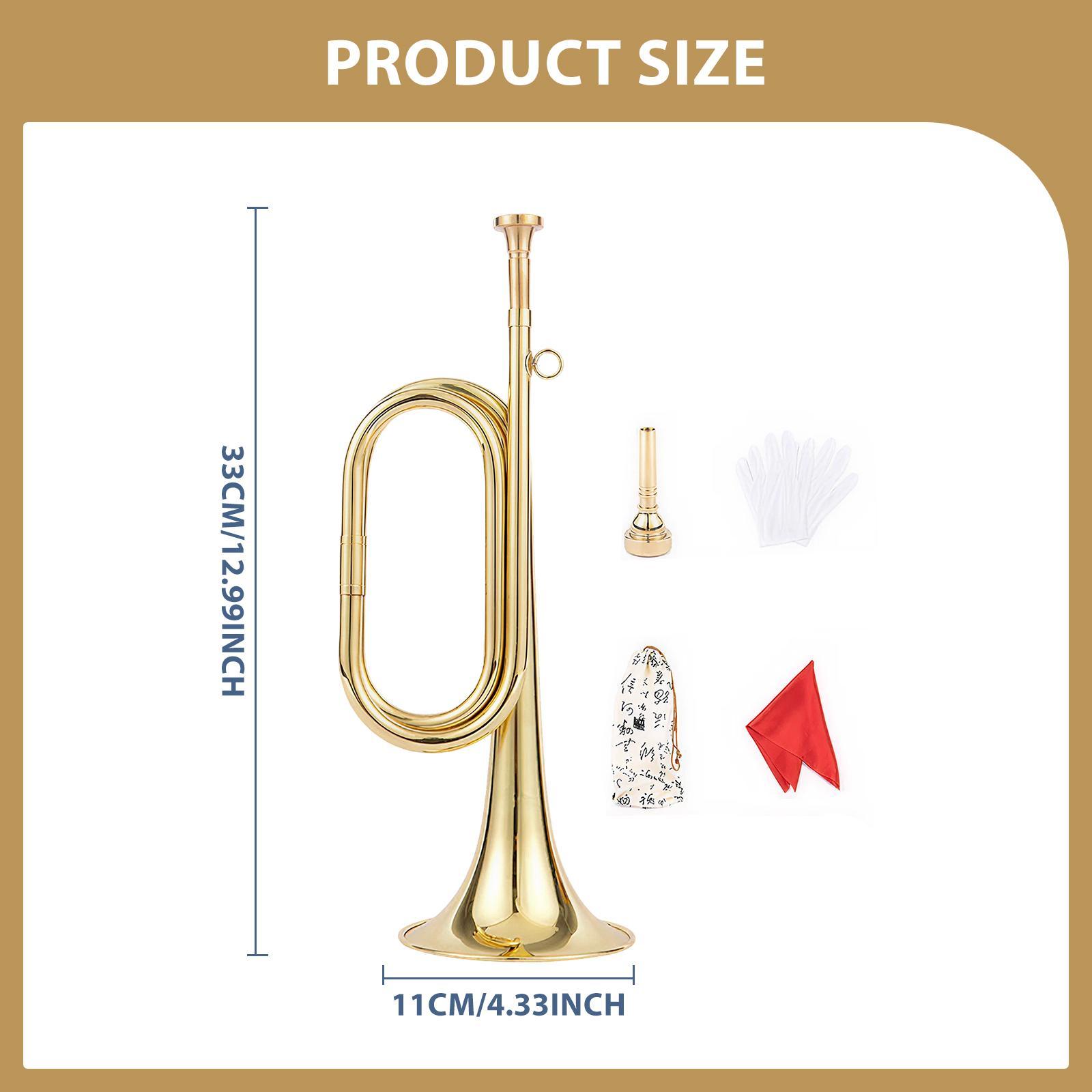 Trompeta con Guantes, Instrume - Musical Instrument Bugle reseña y precio