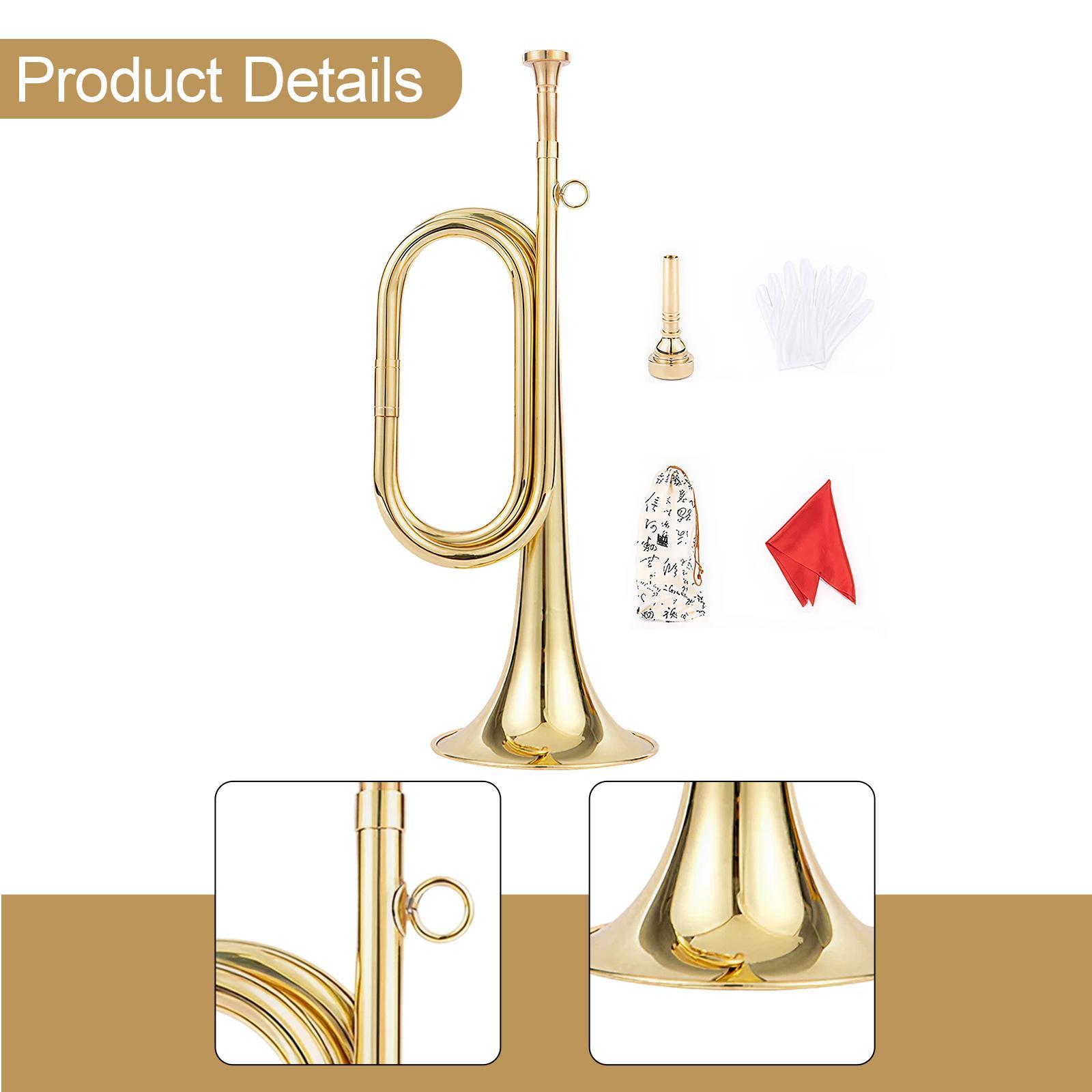 Trompeta con Guantes, Instrume - Musical Instrument Bugle reseña y precio